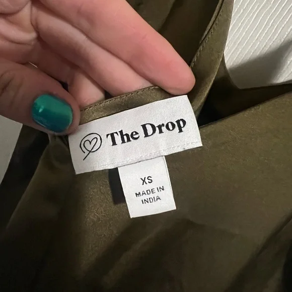 Chic Olive Midi Slip Dress - Picture 7 of 9